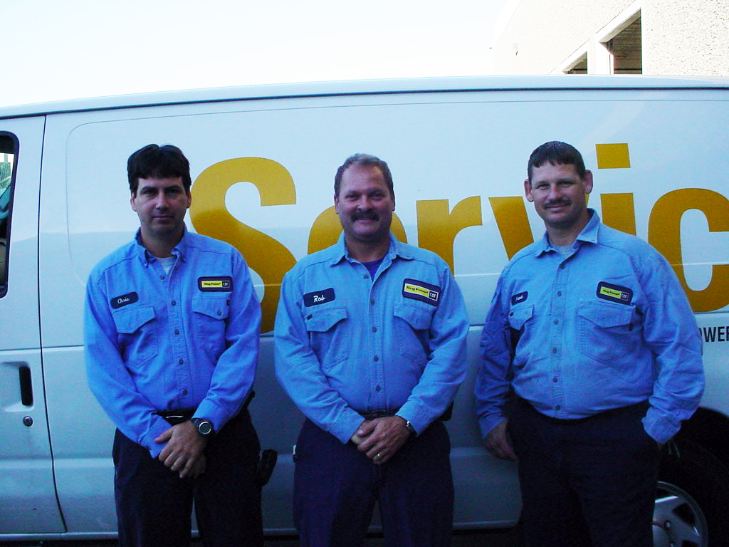L-R- Orlando Generator Service Techs Chris Smith, Rob McKee and Frank Smith