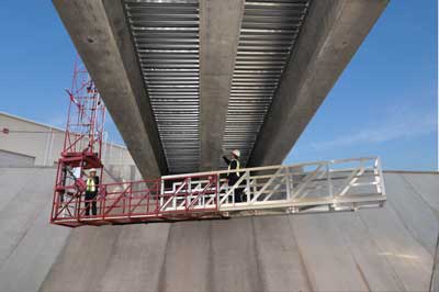 Terex Hydra Platform for Under Bridge Construction