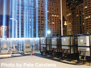 Entertainment Services transformers powering the searchlights bring the “Tribute in Light” to life.