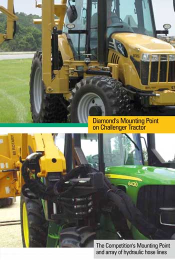 Diamond Boom Mower & Challenger Ag Tractor Diamond Boom Mower & Challenger Ag Tractor