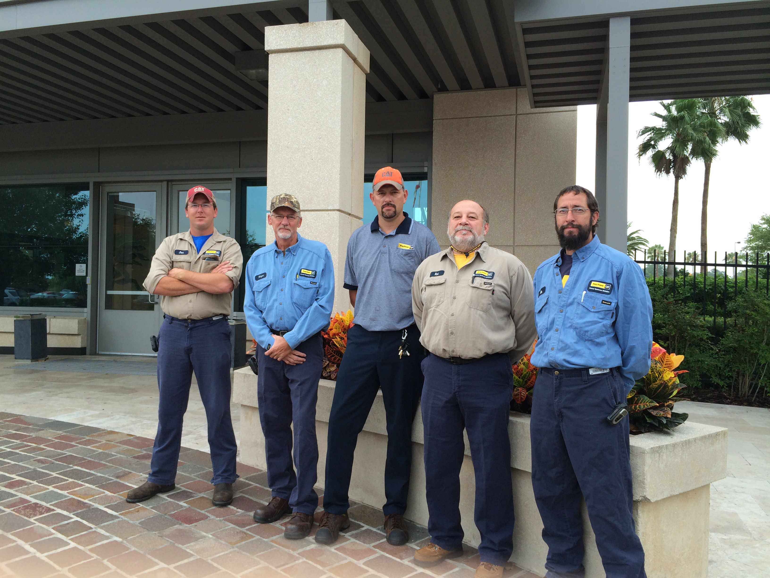 Left to right: Josh Carlson, Wayne Kilburn, Daniel Clifton, Rick Howard, Mike Loder.